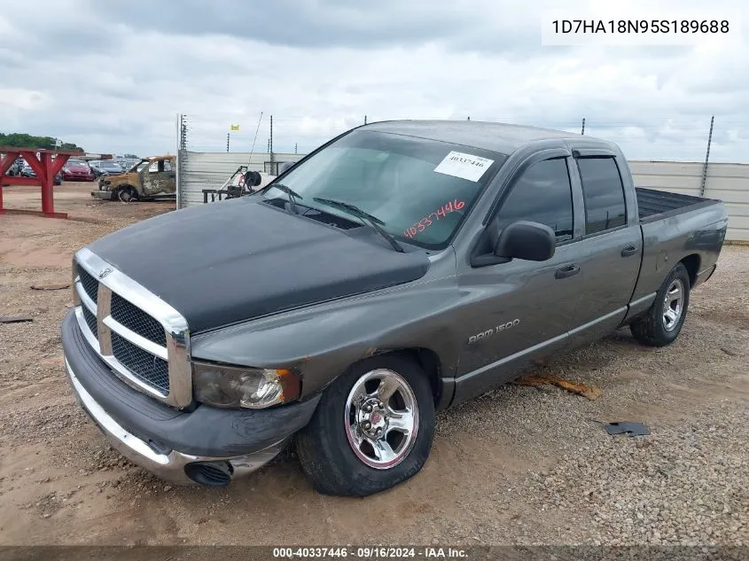 2005 Dodge Ram 1500 Slt/Laramie VIN: 1D7HA18N95S189688 Lot: 40337446