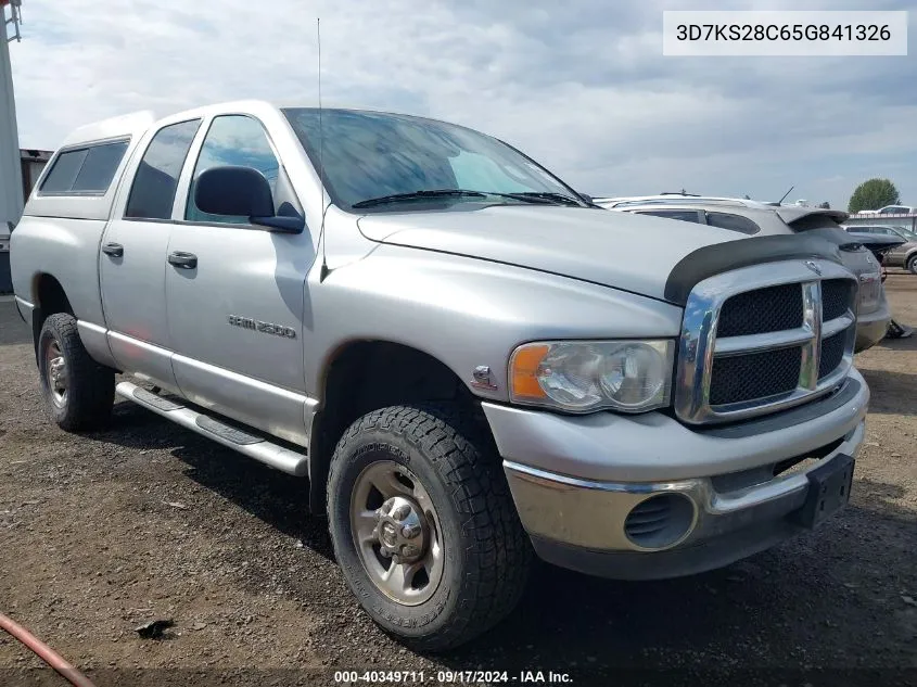 2005 Dodge Ram 2500 Slt/Laramie VIN: 3D7KS28C65G841326 Lot: 40349711