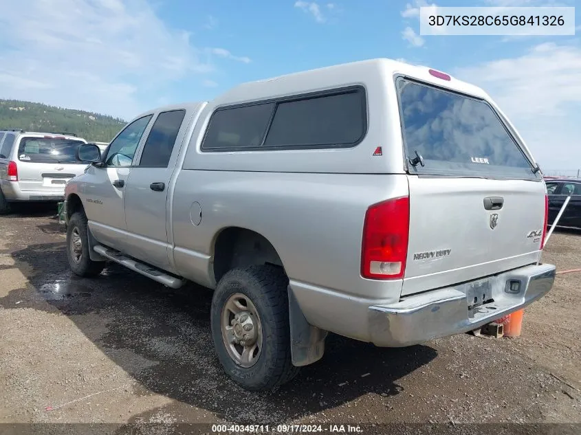 2005 Dodge Ram 2500 Slt/Laramie VIN: 3D7KS28C65G841326 Lot: 40349711