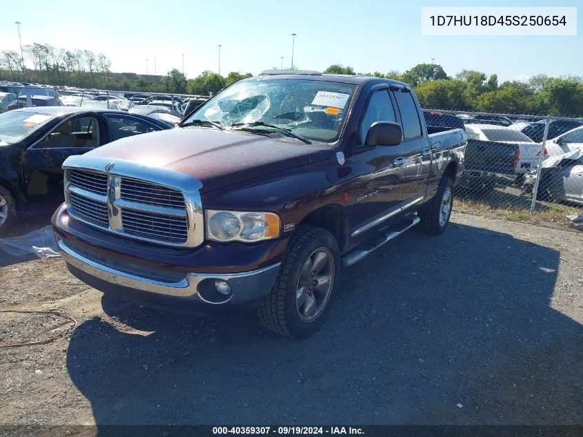 2005 Dodge Ram 1500 Slt/Laramie VIN: 1D7HU18D45S250654 Lot: 40359307