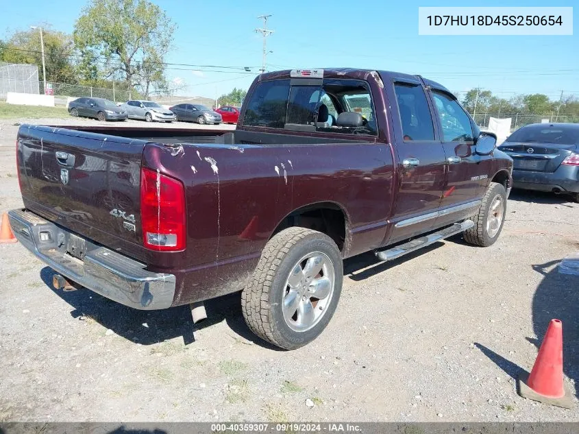 2005 Dodge Ram 1500 Slt/Laramie VIN: 1D7HU18D45S250654 Lot: 40359307