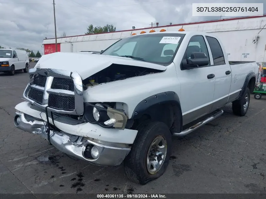 2005 Dodge Ram 3500 Slt/Laramie VIN: 3D7LS38C25G761404 Lot: 40361135