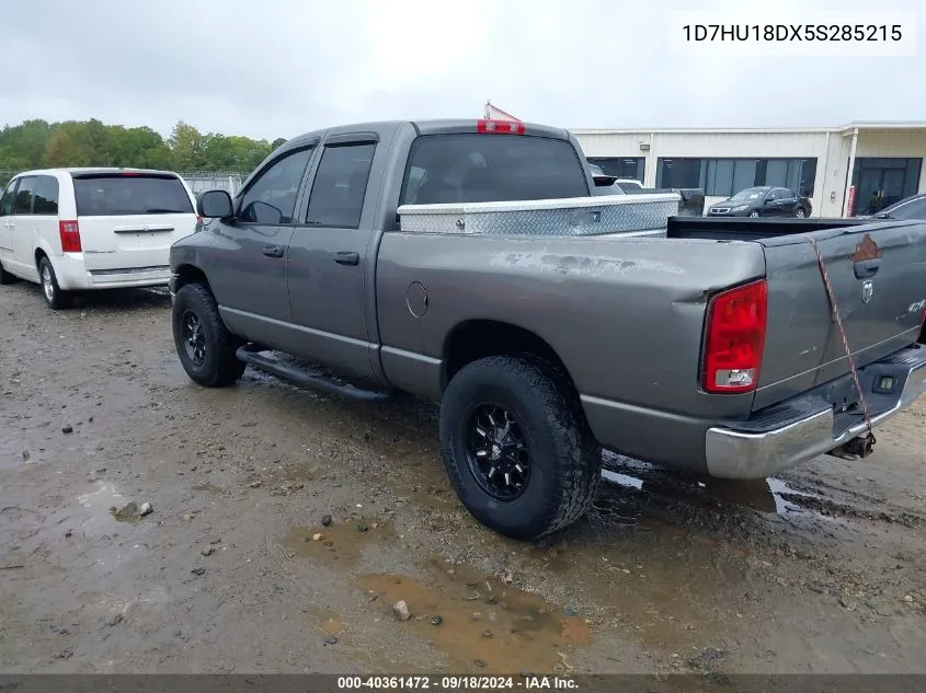 2005 Dodge Ram 1500 Slt/Laramie VIN: 1D7HU18DX5S285215 Lot: 40361472