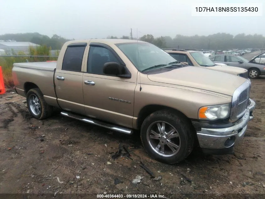 2005 Dodge Ram 1500 Slt/Laramie VIN: 1D7HA18N85S135430 Lot: 40364403