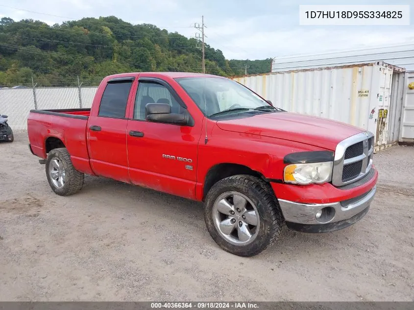 2005 Dodge Ram 1500 St/Slt VIN: 1D7HU18D95S334825 Lot: 40366364