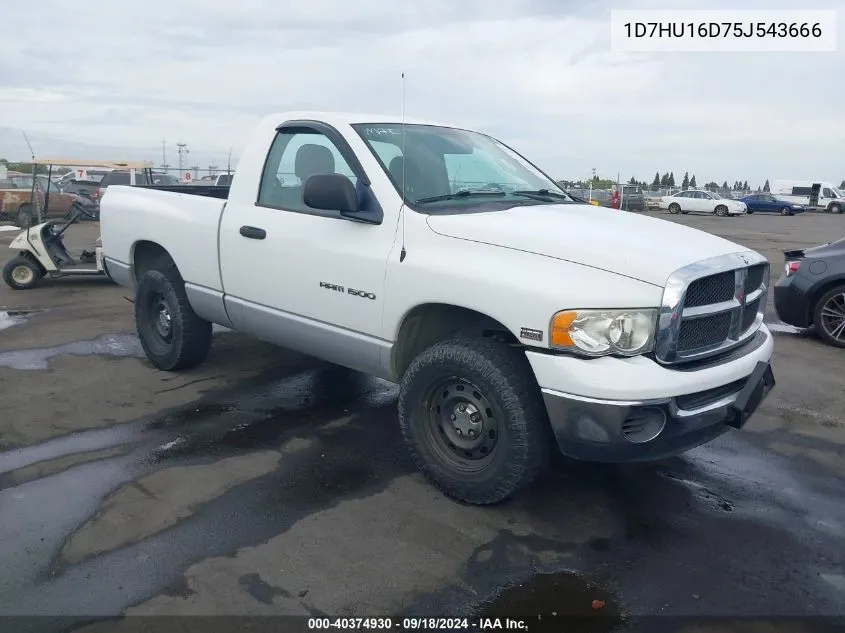 2005 Dodge Ram 1500 Slt/Laramie VIN: 1D7HU16D75J543666 Lot: 40374930