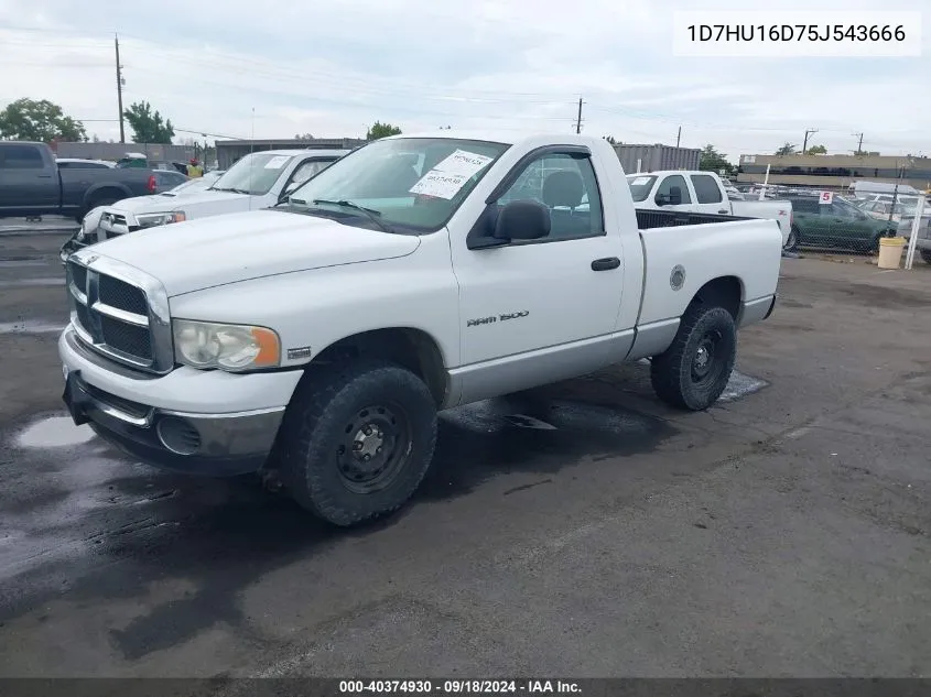 2005 Dodge Ram 1500 Slt/Laramie VIN: 1D7HU16D75J543666 Lot: 40374930