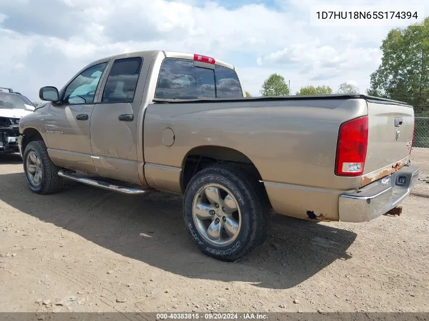 2005 Dodge Ram 1500 Slt/Laramie VIN: 1D7HU18N65S174394 Lot: 40383815