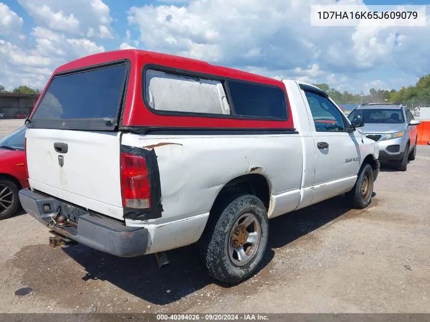 2005 Dodge Ram 1500 St VIN: 1D7HA16K65J609079 Lot: 40394026