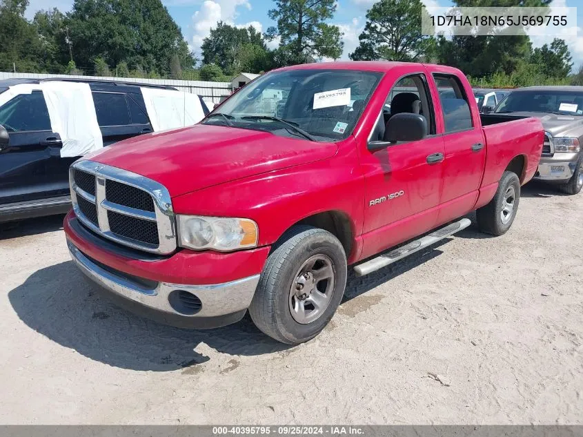 2005 Dodge Ram 1500 Slt/Laramie VIN: 1D7HA18N65J569755 Lot: 40395795