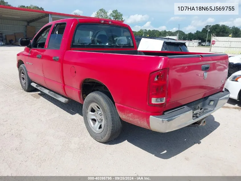 2005 Dodge Ram 1500 Slt/Laramie VIN: 1D7HA18N65J569755 Lot: 40395795