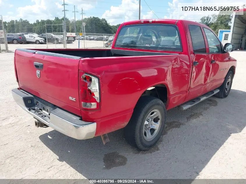 2005 Dodge Ram 1500 Slt/Laramie VIN: 1D7HA18N65J569755 Lot: 40395795