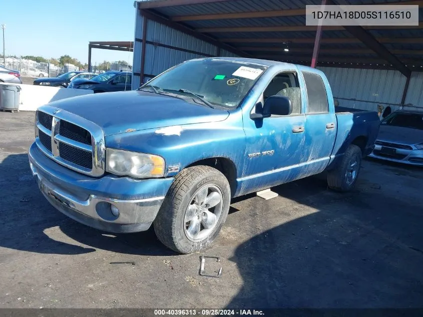 2005 Dodge Ram 1500 Slt/Laramie VIN: 1D7HA18D05S116510 Lot: 40396313