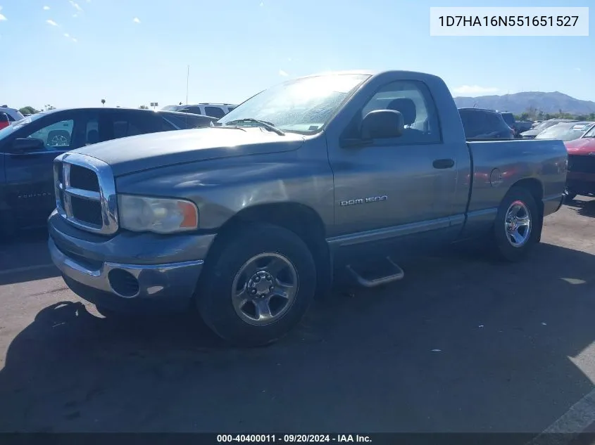 2005 Dodge Ram VIN: 1D7HA16N551651527 Lot: 40400011