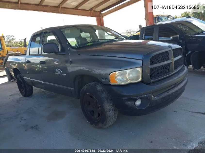 2005 Dodge Ram 1500 Slt/Laramie VIN: 1D7HA18D45S215685 Lot: 40407655