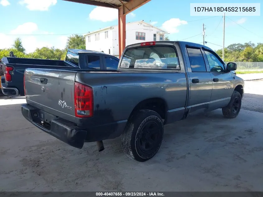 1D7HA18D45S215685 2005 Dodge Ram 1500 Slt/Laramie