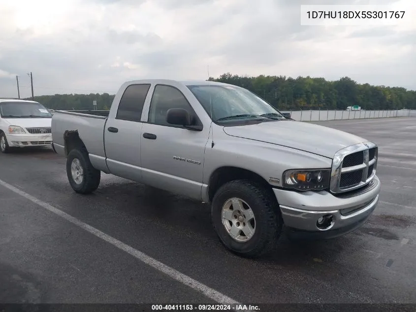 2005 Dodge Ram 1500 Slt/Laramie VIN: 1D7HU18DX5S301767 Lot: 40411153