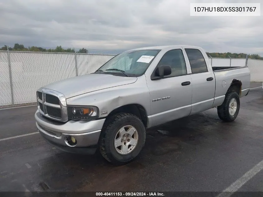 2005 Dodge Ram 1500 Slt/Laramie VIN: 1D7HU18DX5S301767 Lot: 40411153