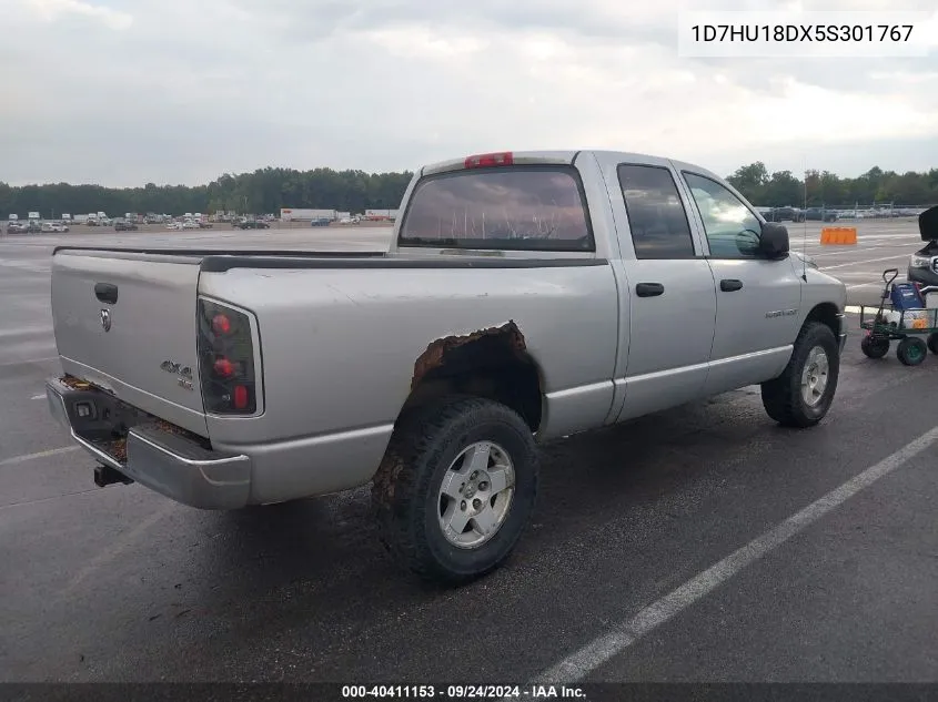 2005 Dodge Ram 1500 Slt/Laramie VIN: 1D7HU18DX5S301767 Lot: 40411153