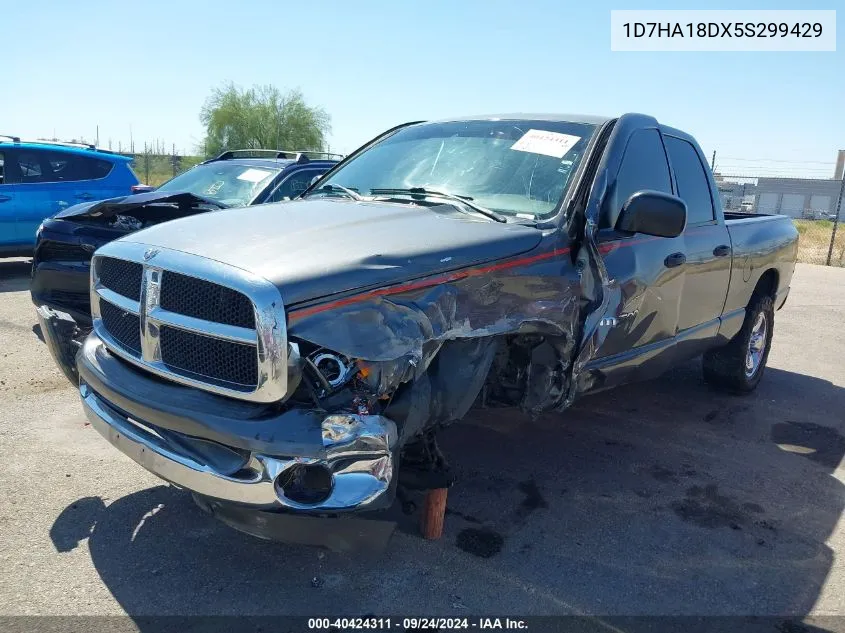 2005 Dodge Ram 1500 St/Slt VIN: 1D7HA18DX5S299429 Lot: 40424311