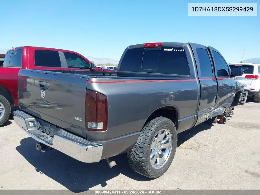 2005 Dodge Ram 1500 St/Slt VIN: 1D7HA18DX5S299429 Lot: 40424311