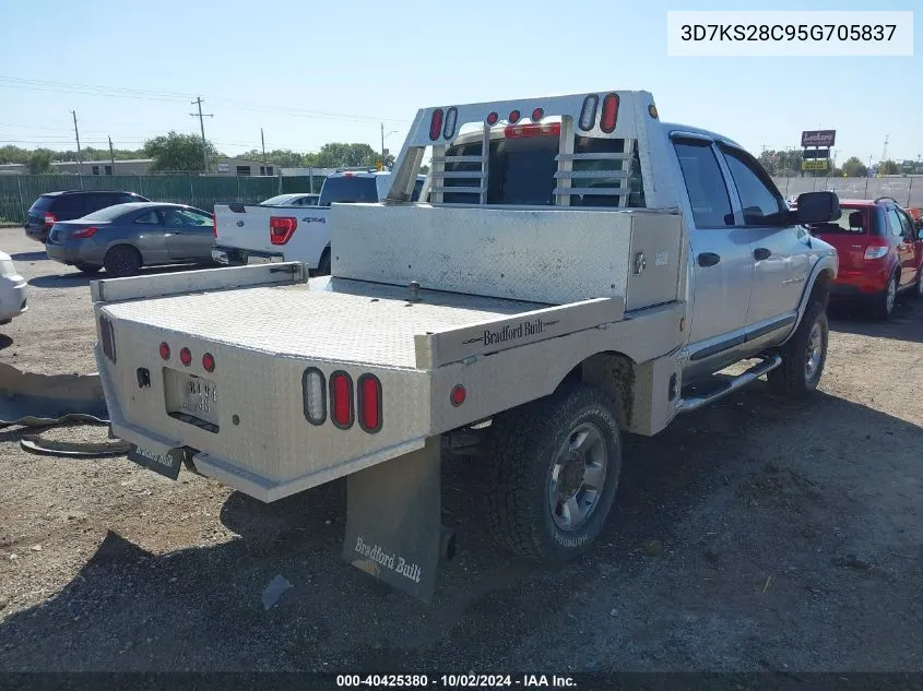 2005 Dodge Ram 2500 Slt/Laramie VIN: 3D7KS28C95G705837 Lot: 40425380