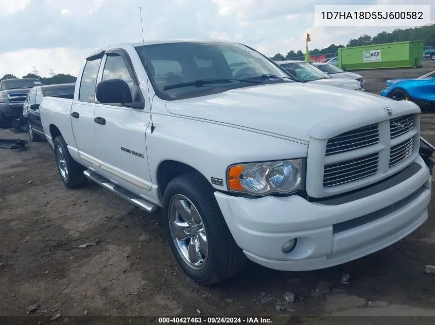 2005 Dodge Ram 1500 Slt/Laramie VIN: 1D7HA18D55J600582 Lot: 40427463