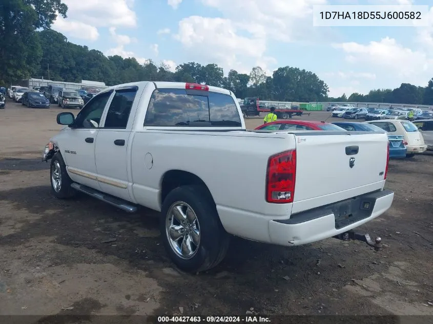 2005 Dodge Ram 1500 Slt/Laramie VIN: 1D7HA18D55J600582 Lot: 40427463