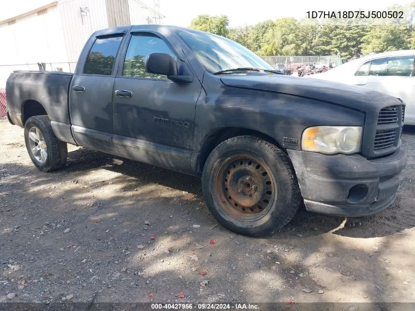 2005 Dodge Ram 1500 Slt/Laramie VIN: 1D7HA18D75J500502 Lot: 40427956