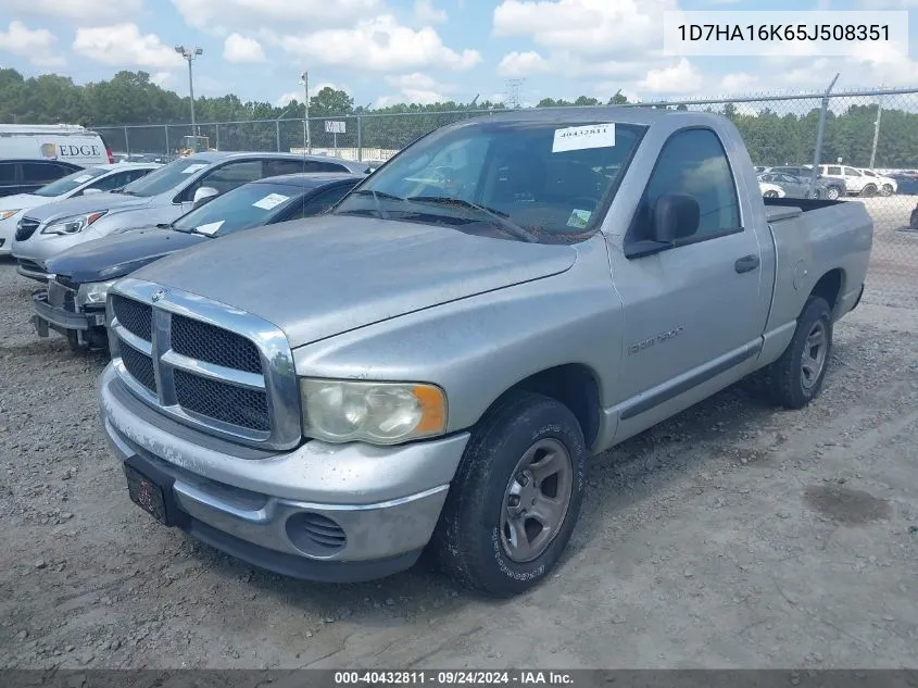 2005 Dodge Ram 1500 St VIN: 1D7HA16K65J508351 Lot: 40432811