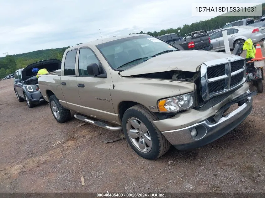 2005 Dodge Ram 1500 Slt/Laramie VIN: 1D7HA18D15S311631 Lot: 40435400