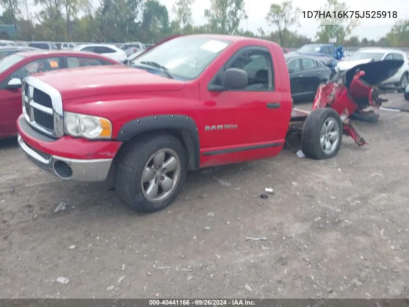 2005 Dodge Ram 1500 St VIN: 1D7HA16K75J525918 Lot: 40441166