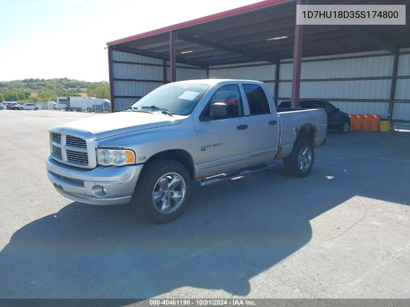 2005 Dodge Ram 1500 Slt/Laramie VIN: 1D7HU18D35S174800 Lot: 40461198