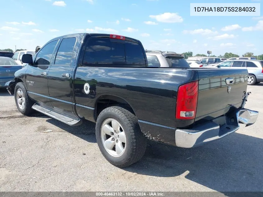 2005 Dodge Ram 1500 Slt/Laramie VIN: 1D7HA18D75S284032 Lot: 40463132