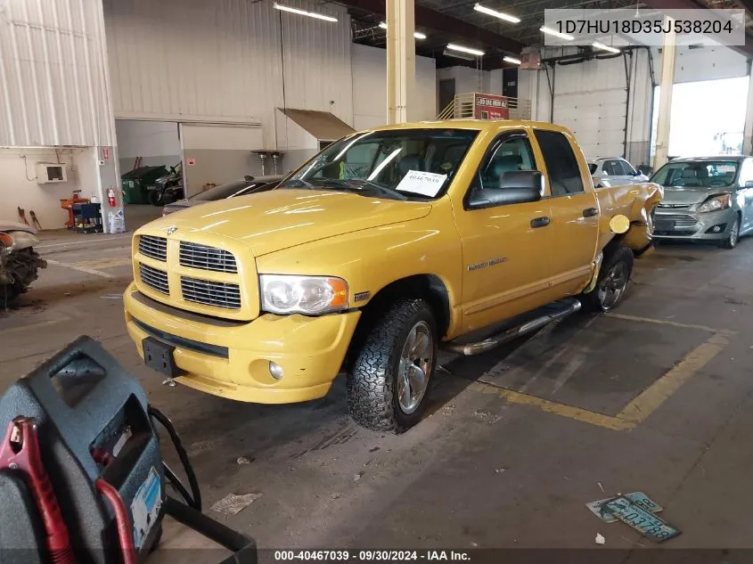 2005 Dodge Ram 1500 St/Slt VIN: 1D7HU18D35J538204 Lot: 40467039