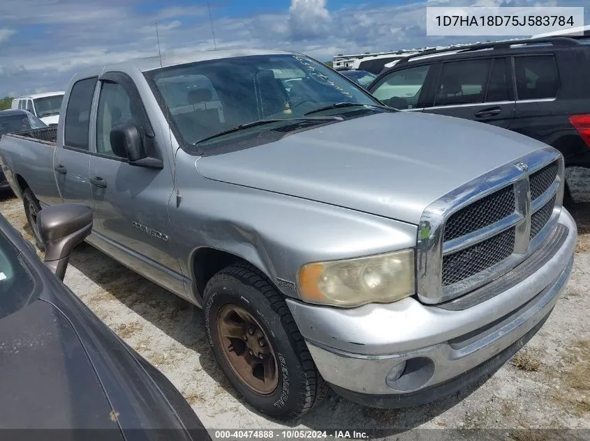 2005 Dodge Ram 1500 St/Slt VIN: 1D7HA18D75J583784 Lot: 40474888