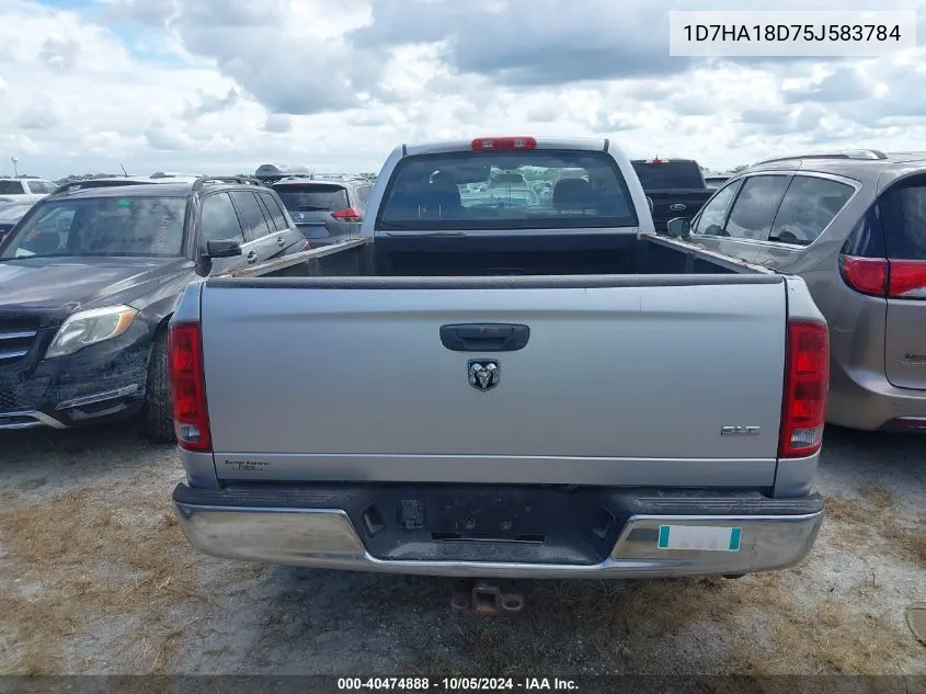 2005 Dodge Ram 1500 St/Slt VIN: 1D7HA18D75J583784 Lot: 40474888