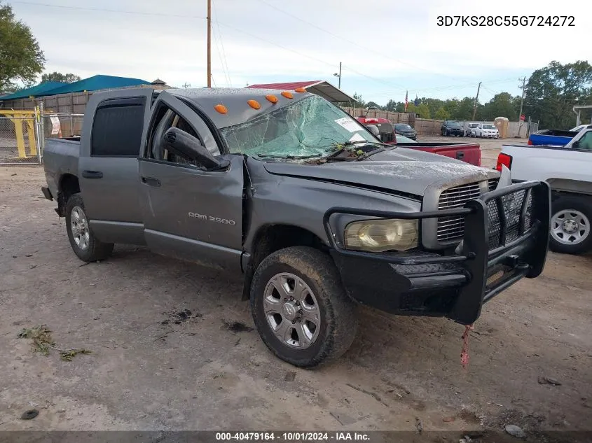 2005 Dodge Ram 2500 St/Slt VIN: 3D7KS28C55G724272 Lot: 40479164