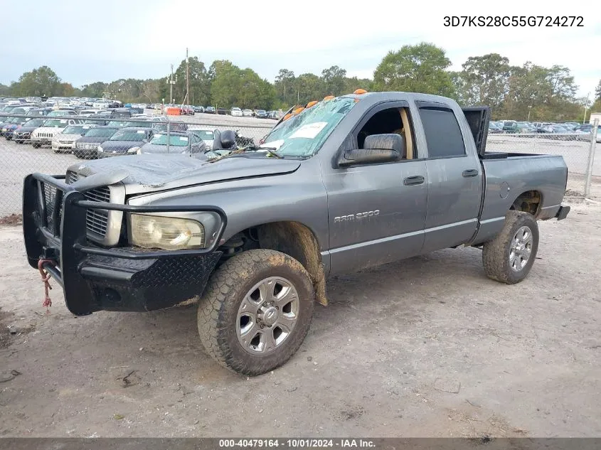 3D7KS28C55G724272 2005 Dodge Ram 2500 St/Slt