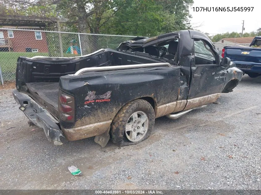 2005 Dodge Ram 1500 Slt/Laramie VIN: 1D7HU16N65J545997 Lot: 40483981