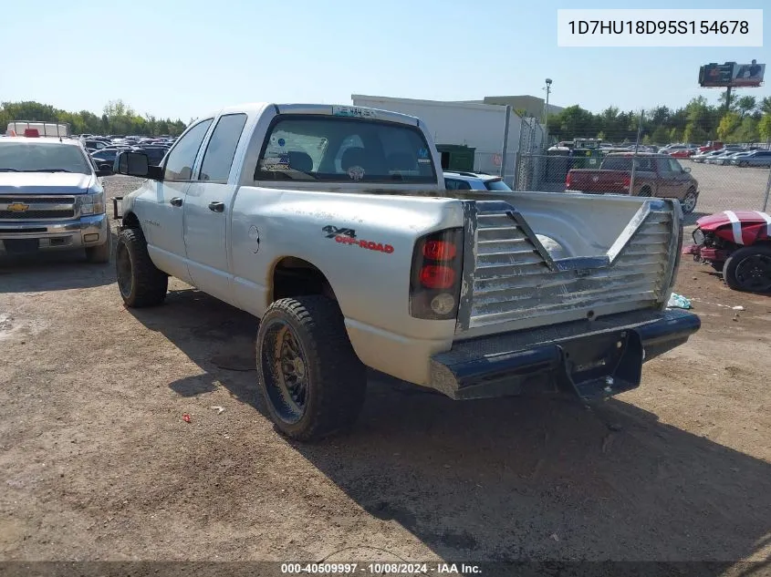 2005 Dodge Ram 1500 St/Slt VIN: 1D7HU18D95S154678 Lot: 40509997