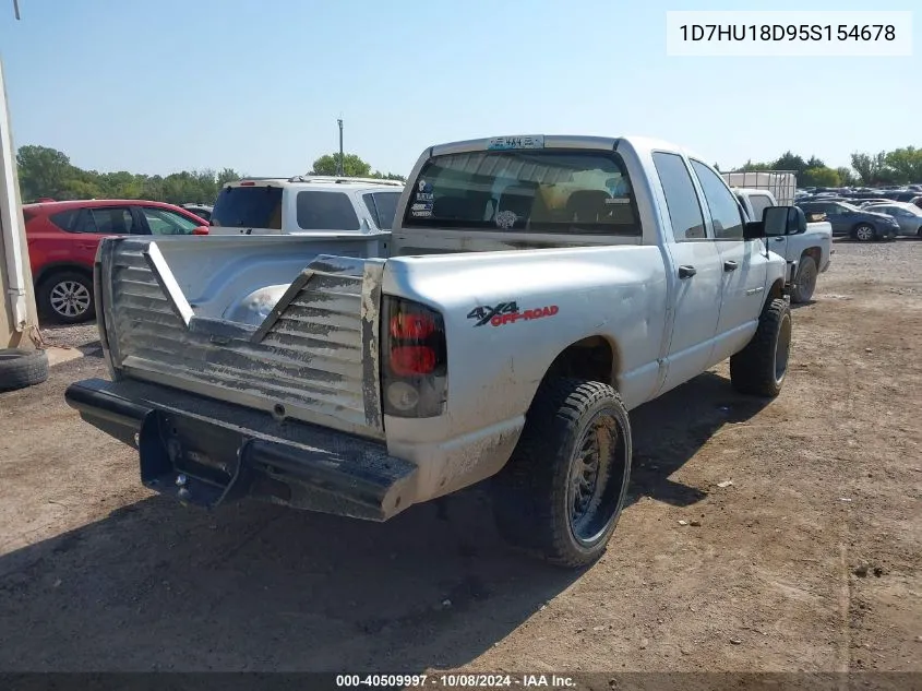 2005 Dodge Ram 1500 St/Slt VIN: 1D7HU18D95S154678 Lot: 40509997