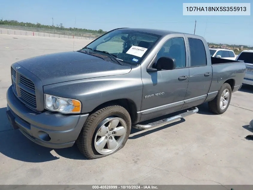 2005 Dodge Ram 1500 Slt/Laramie VIN: 1D7HA18NX5S355913 Lot: 40528999