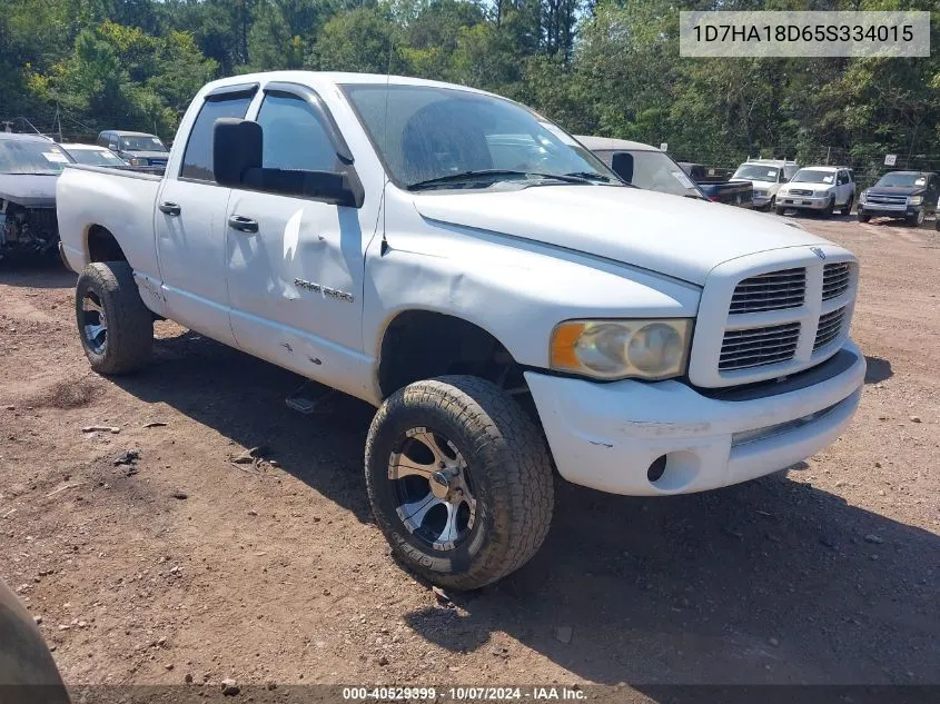 2005 Dodge Ram 1500 Slt/Laramie VIN: 1D7HA18D65S334015 Lot: 40529399