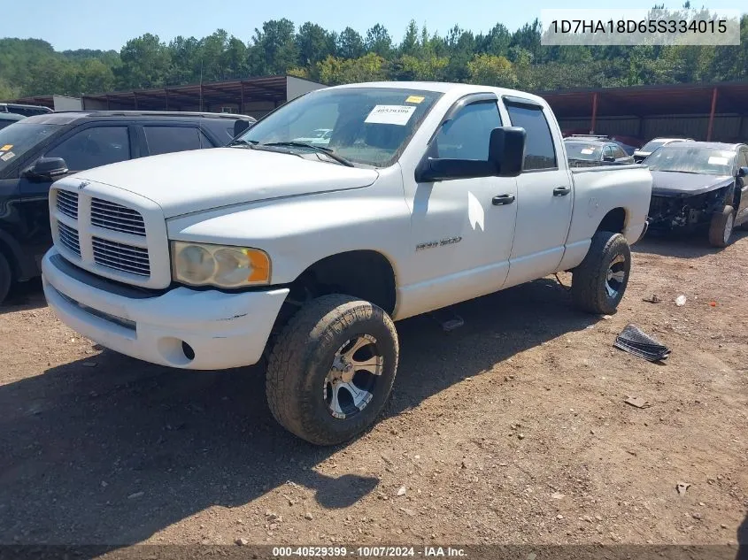 2005 Dodge Ram 1500 Slt/Laramie VIN: 1D7HA18D65S334015 Lot: 40529399