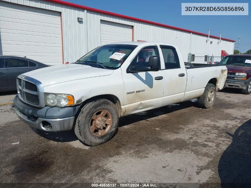 2005 Dodge Ram 2500 St VIN: 3D7KR28D65G856896 Lot: 40535137