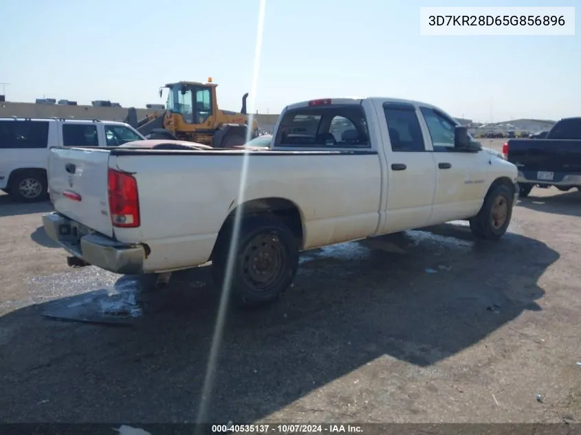 2005 Dodge Ram 2500 St VIN: 3D7KR28D65G856896 Lot: 40535137