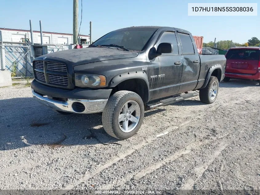 2005 Dodge Ram 1500 Slt/Laramie VIN: 1D7HU18N55S308036 Lot: 40549242