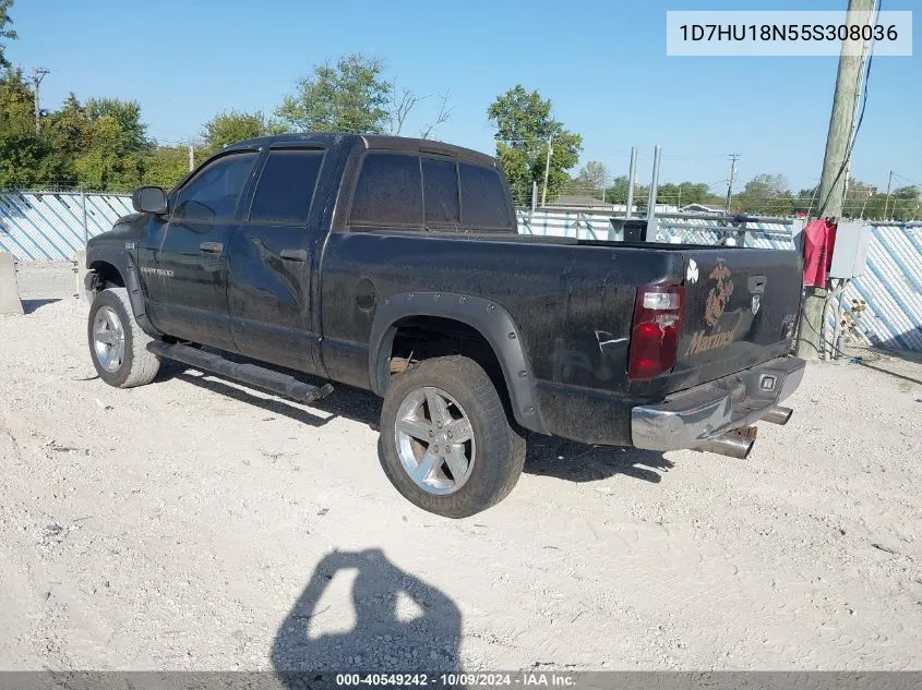 2005 Dodge Ram 1500 Slt/Laramie VIN: 1D7HU18N55S308036 Lot: 40549242