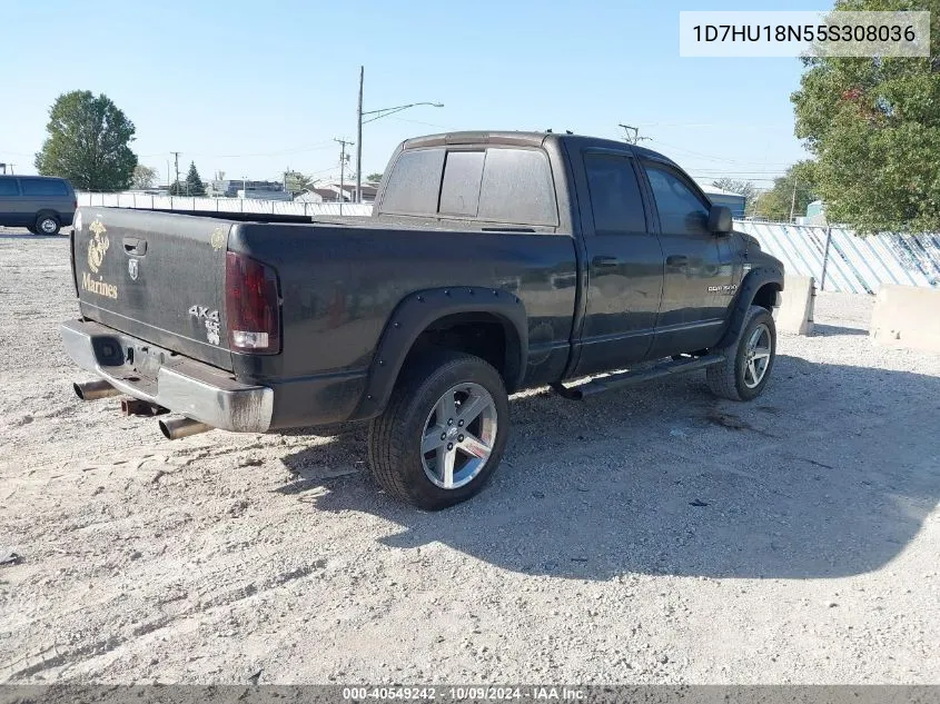 2005 Dodge Ram 1500 Slt/Laramie VIN: 1D7HU18N55S308036 Lot: 40549242